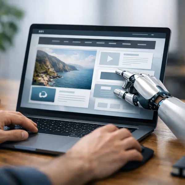 Crear sitio web con IA sin perder control