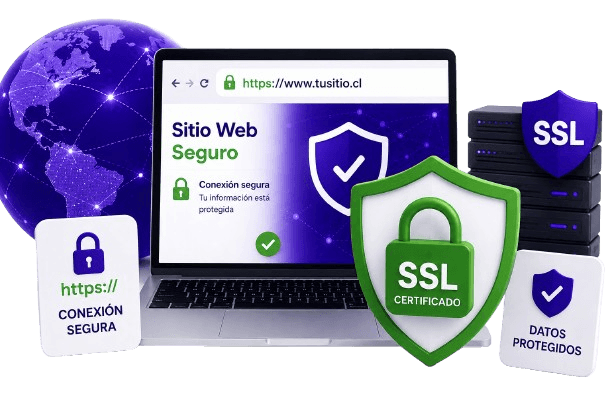 Protección de datos mediante conexión HTTPS y SSL